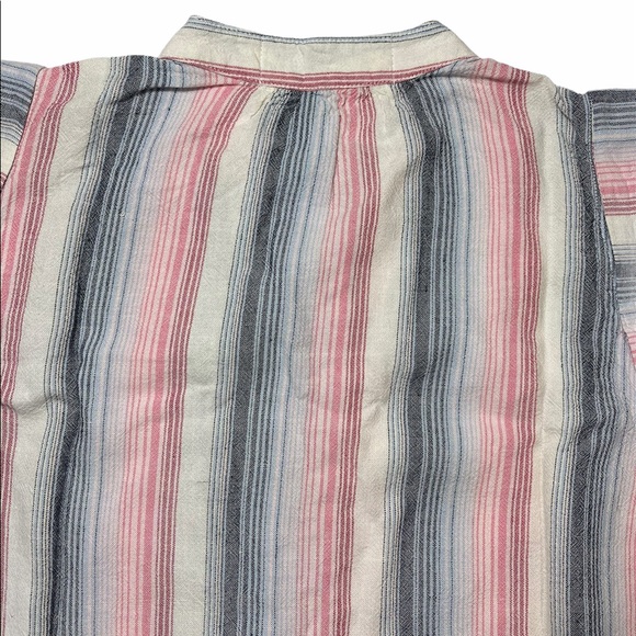 ⚡️SOLD⚡️Anthropologie Dress Striped High Low Tunic Shirtdress Cloth & Stone Pink - Picture 8 of 14